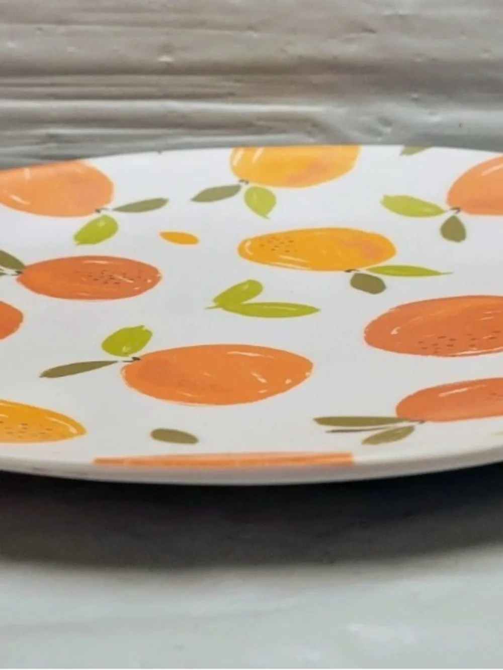 Hobby Lobby Orange Melamine Salad & Dinner Plates 4ct Each Summer Fruit Oranges